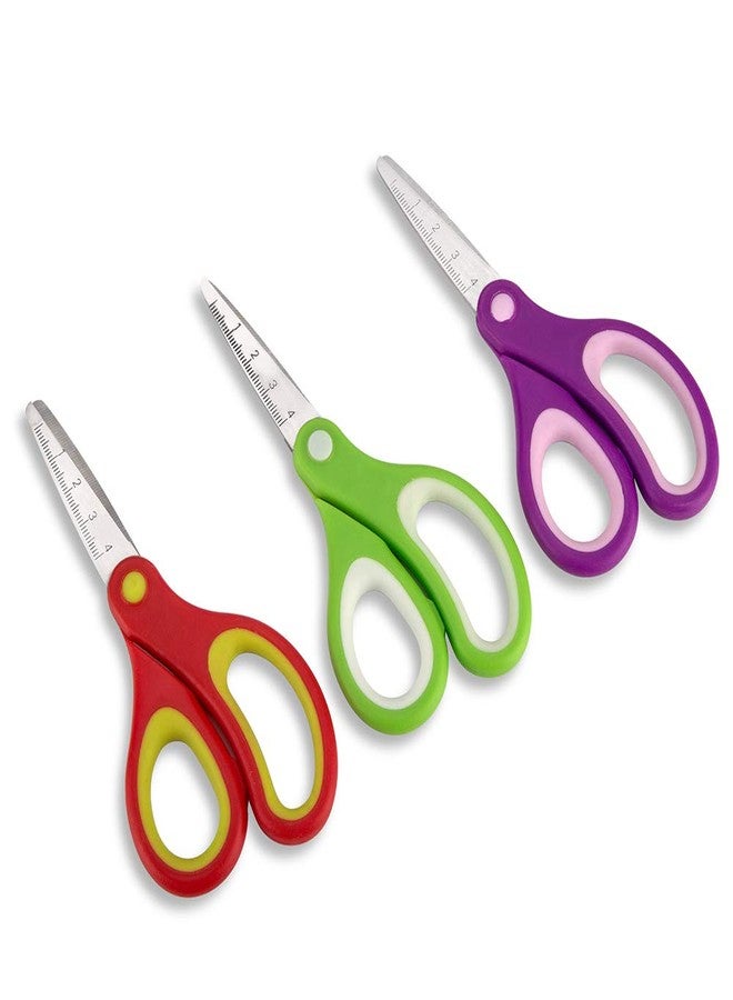 Galadim Kids Scissors (24 Count Teacher Pack, Rounded-tip, 5.5 Inch) - 5.5’’ Soft Touch Blunt School Student Scissors Shears GD-016-R-Q (Pack of 24) - Image 2
